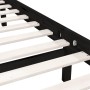 Estructura de cama madera maciza de pino negro 75x190 cm de vidaXL, Camas y somieres - Ref: Foro24-810046, Precio: 92,96 €, D...