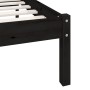 Estructura de cama madera maciza de pino negro 75x190 cm de vidaXL, Camas y somieres - Ref: Foro24-810046, Precio: 92,96 €, D...