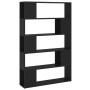 Librería separador madera contrachapada negro 100x24x155 cm de vidaXL, Librerías y estanterías - Ref: Foro24-809198, Precio: ...