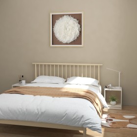 Mesita de noche 2 uds madera de pino blanco 35,5x33,5x41,5 cm de vidaXL, Mesitas de noche - Ref: Foro24-809922, Precio: 37,96...