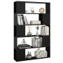 Librería separador madera contrachapada negro 100x24x155 cm de vidaXL, Librerías y estanterías - Ref: Foro24-809198, Precio: ...