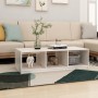 Mesa de centro de madera maciza de pino blanco 110x50x34 cm de vidaXL, Mesas de centro - Ref: Foro24-809913, Precio: 57,73 €,...