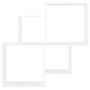Estante de cubo pared madera contrachapada blanco 80x15x78,5 cm en Estanterías | Comprar online en Foru.es