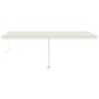 Toldo automático con LED sensor de viento crema 600x350 cm de vidaXL, Toldos - Ref: Foro24-3069692, Precio: 955,85 €, Descuen...