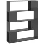 Estantería/divisor de espacios gris brillo 100x24x124 cm de vidaXL, Librerías y estanterías - Ref: Foro24-809196, Precio: 61,...