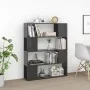 Estantería/divisor de espacios gris brillo 100x24x124 cm de vidaXL, Librerías y estanterías - Ref: Foro24-809196, Precio: 61,...