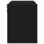 Estantes de pared 2 uds madera contrachapada negro 100x15x20 cm en Estanterías | Comprar online en Foru.es