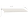 Toldo automático con LED sensor de viento crema 600x350 cm de vidaXL, Toldos - Ref: Foro24-3069692, Precio: 955,85 €, Descuen...