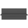 Estantes de pared 4 uds madera contrachapada gris 40x11,5x18 cm en Estanterías | Comprar online en Foru.es