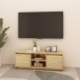 Mueble de TV madera maciza de pino 110x30x40 cm de vidaXL, Muebles TV - Ref: Foro24-809900, Precio: 72,53 €, Descuento: %