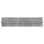 Estante de pared 2 uds contrachapado gris hormigón 80x11,5x18cm en Estanterías | Comprar online en Foru.es