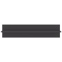 Estante de pared 2 uds contrachapado gris brillo 80x11,5x18 cm en Estanterías | Comprar online en Foru.es