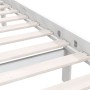 Estructura de cama de madera de pino maciza blanca 140x190 cm de vidaXL, Camas y somieres - Ref: Foro24-810063, Precio: 100,4...