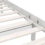 White solid pine wood bed frame 140x190 cm by vidaXL, Beds and slatted bases - Ref: Foro24-810063, Price: 100,56 €, Discount: %