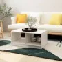 Mesa de centro de madera maciza de pino blanco 75x50x33,5 cm de vidaXL, Mesas de centro - Ref: Foro24-809907, Precio: 42,25 €...