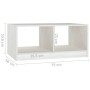 Mesa de centro de madera maciza de pino blanco 75x50x33,5 cm de vidaXL, Mesas de centro - Ref: Foro24-809907, Precio: 42,62 €...