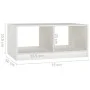 Mesa de centro de madera maciza de pino blanco 75x50x33,5 cm de vidaXL, Mesas de centro - Ref: Foro24-809907, Precio: 42,25 €...