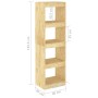 Estantería divisor de espacios madera de pino 40x30x135,5 cm en Librerías y estanterías | Comprar online en Foru.es