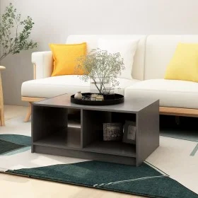 Solid gray pine wood coffee table 75x50x33.5 cm by vidaXL, Coffee table - Ref: Foro24-809908, Price: 39,64 €, Discount: %