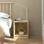 Mesita de noche madera maciza de mango 35,5x33,5x41,5 cm de vidaXL, Mesitas de noche - Ref: Foro24-809919, Precio: 29,05 €, D...