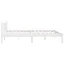 Solid white pine wood bed frame 135x190 cm by vidaXL, Beds and slatted bases - Ref: Foro24-810058, Price: 112,68 €, Discount: %