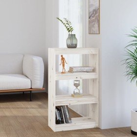 Estantería/divisor de espacios madera pino blanco 60x30x103,5cm en Librerías y estanterías | Comprar online en Foru.es