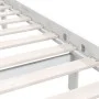 Solid white pine wood bed frame 135x190 cm by vidaXL, Beds and slatted bases - Ref: Foro24-810058, Price: 112,68 €, Discount: %