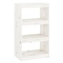 Estantería/divisor de espacios madera pino blanco 60x30x103,5cm en Librerías y estanterías | Comprar online en Foru.es