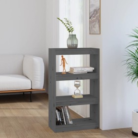 Estantería/divisor de espacios madera pino gris 60x30x103,5cm en Librerías y estanterías | Comprar online en Foru.es