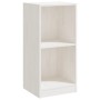 Armario auxiliar madera maciza de pino blanco 35,5x33,5x76 cm de vidaXL, Taquillas y armarios de almacenamiento - Ref: Foro24...