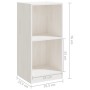 Armario auxiliar madera maciza de pino blanco 35,5x33,5x76 cm de vidaXL, Taquillas y armarios de almacenamiento - Ref: Foro24...