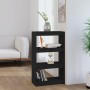 Estantería/divisor de espacios madera pino negro 60x30x103,5 cm en Librerías y estanterías | Comprar online en Foru.es