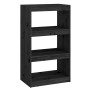 Estantería/divisor de espacios madera pino negro 60x30x103,5 cm en Librerías y estanterías | Comprar online en Foru.es