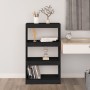 Estantería/divisor de espacios madera pino negro 60x30x103,5 cm en Librerías y estanterías | Comprar online en Foru.es