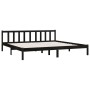 Estructura de cama de madera maciza de pino negro 200x200 cm de vidaXL, Camas y somieres - Ref: Foro24-810106, Precio: 161,80...