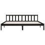Estructura de cama de madera maciza de pino negro 200x200 cm de vidaXL, Camas y somieres - Ref: Foro24-810106, Precio: 161,80...