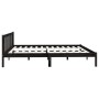 Estructura de cama de madera maciza de pino negro 200x200 cm de vidaXL, Camas y somieres - Ref: Foro24-810106, Precio: 161,80...