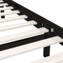 Estructura de cama de madera maciza de pino negro 200x200 cm de vidaXL, Camas y somieres - Ref: Foro24-810106, Precio: 161,80...