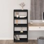 Estantería/divisor de espacios madera pino negro 60x30x135,5 cm en Librerías y estanterías | Comprar online en Foru.es