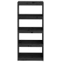 Estantería/divisor de espacios madera pino negro 60x30x135,5 cm en Librerías y estanterías | Comprar online en Foru.es