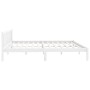 Estructura de cama de madera maciza de pino blanca 200x200 cm de vidaXL, Camas y somieres - Ref: Foro24-810103, Precio: 91,28...
