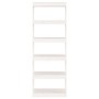Estantería/divisor de espacios madera pino blanco 60x30x167,5cm en Librerías y estanterías | Comprar online en Foru.es