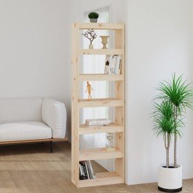 Estantería/divisor de espacios madera de pino 60x30x199,5 cm en Librerías y estanterías | Comprar online en Foru.es