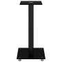 Soportes de altavoces 2 uds vidrio templado negro 1 pilar de vidaXL, Soportes para altavoces - Ref: Foro24-51808, Precio: 82,...