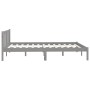 Estructura de cama madera maciza de pino gris 150x200 cm de vidaXL, Camas y somieres - Ref: Foro24-810089, Precio: 111,67 €, ...
