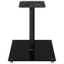 Soportes de altavoces 2 uds vidrio templado negro 1 pilar de vidaXL, Soportes para altavoces - Ref: Foro24-51811, Precio: 58,...