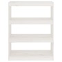 Estantería/divisor de espacios madera pino blanco 80x30x103,5cm en Librerías y estanterías | Comprar online en Foru.es