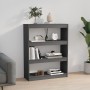 Estantería/divisor de espacios madera pino gris 80x30x103,5 cm en Librerías y estanterías | Comprar online en Foru.es