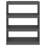 Estantería/divisor de espacios madera pino gris 80x30x103,5 cm en Librerías y estanterías | Comprar online en Foru.es