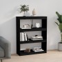 Estantería/divisor de espacios madera pino negro 80x30x103,5 cm en Librerías y estanterías | Comprar online en Foru.es